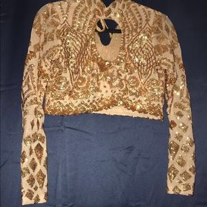 Custom made sequins blouse